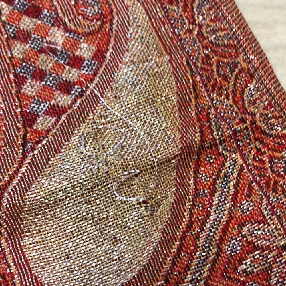 Metallic Pashminia with fringe